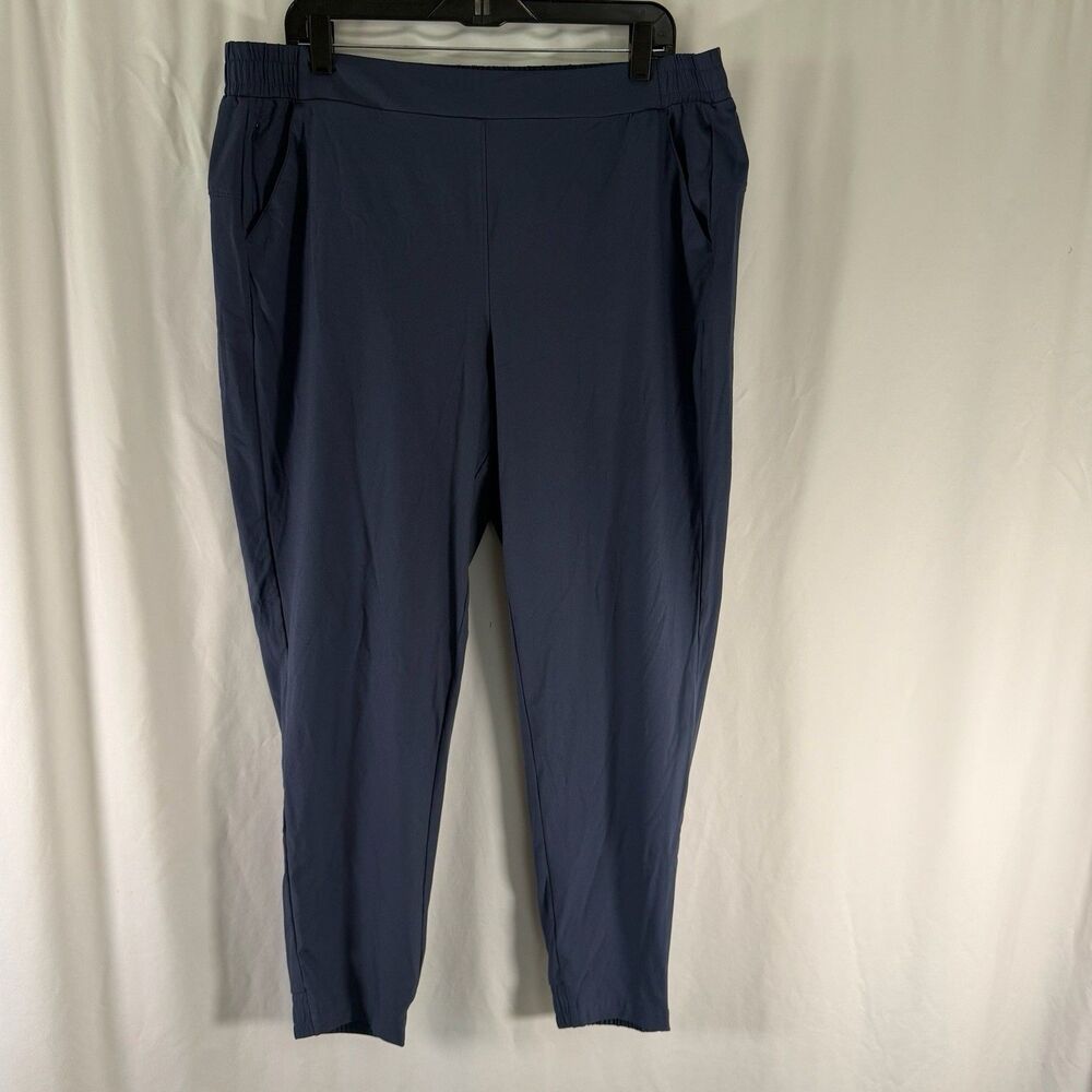 Calia Carrie Underwood Joggers Women's XL Blue Pull On Elastic Waist Zip Pocket